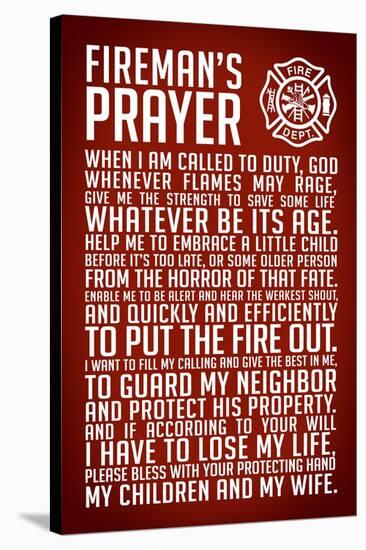 A Fireman's Prayer-null-Stretched Canvas