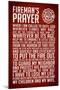 A Fireman's Prayer-null-Mounted Art Print