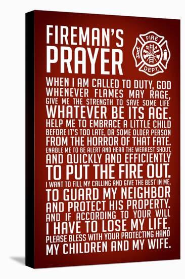 A Fireman's Prayer-null-Stretched Canvas