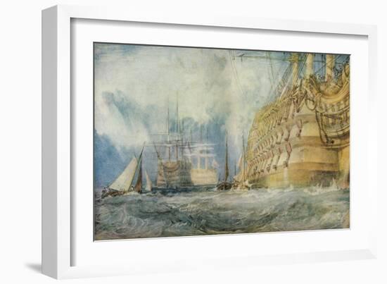 'A First Rate Taking in Stores', 1818-JMW Turner-Framed Giclee Print