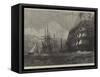 A First-Rate Taking in Stores-J. M. W. Turner-Framed Stretched Canvas