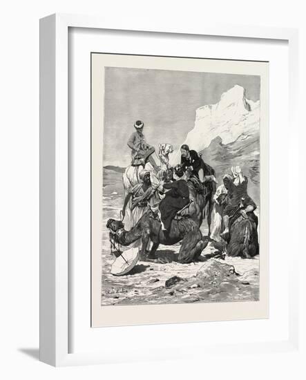 A First Ride on a Camel, Egypt, 1879-null-Framed Giclee Print