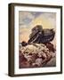 A First World War Tank-J. Allen Shuffrey-Framed Giclee Print