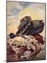 A First World War Tank-J. Allen Shuffrey-Mounted Giclee Print