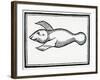 A Fish Called 'Manati' from 'La Historia General De Las Indias' 1547-Christopher Columbus-Framed Giclee Print