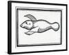 A Fish Called 'Manati' from 'La Historia General De Las Indias' 1547-Christopher Columbus-Framed Giclee Print