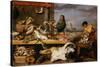 A Fish Market . (The Characters of Cornelis De Vos)-Frans Snyders-Stretched Canvas