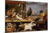 A Fish Market . (The Characters of Cornelis De Vos)-Frans Snyders-Mounted Giclee Print