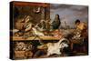 A Fish Market . (The Characters of Cornelis De Vos)-Frans Snyders-Stretched Canvas