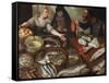A Fish Stall-null-Framed Stretched Canvas