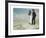 A Fisherman and his Wife on the Beach, Sunset-Michael Ancher-Framed Premium Giclee Print