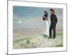 A Fisherman and his Wife on the Beach, Sunset-Michael Ancher-Mounted Premium Giclee Print