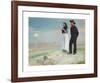 A Fisherman and his Wife on the Beach, Sunset-Michael Ancher-Framed Premium Giclee Print