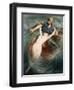 A Fisherman Engulfed by a Siren-Knut Ekvall-Framed Giclee Print