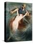 A Fisherman Engulfed by a Siren-Knut Ekvall-Stretched Canvas