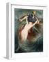 A Fisherman Engulfed by a Siren-Knut Ekvall-Framed Giclee Print