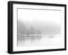 A Fisherman Fishes off the Point of a Peninsula-null-Framed Photographic Print