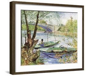 A Fisherman in His Boat-Vincent van Gogh-Framed Art Print