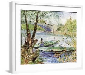 A Fisherman in His Boat-Vincent van Gogh-Framed Art Print