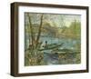 A Fisherman in His Boat-Vincent van Gogh-Framed Art Print