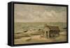 A Fisherman's Hut by the Sea-Thomas Churchyard-Framed Stretched Canvas