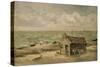 A Fisherman's Hut by the Sea-Thomas Churchyard-Stretched Canvas