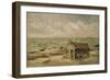 A Fisherman's Hut by the Sea-Thomas Churchyard-Framed Giclee Print