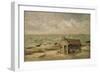 A Fisherman's Hut by the Sea-Thomas Churchyard-Framed Giclee Print