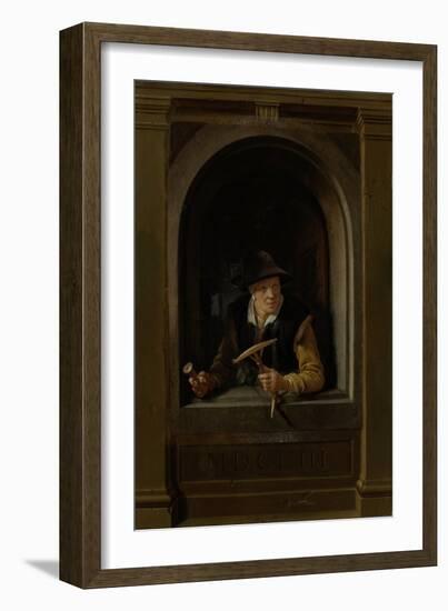 A Fishermans Wife-Gerard Dou-Framed Art Print