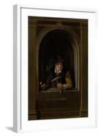 A Fishermans Wife-Gerard Dou-Framed Art Print