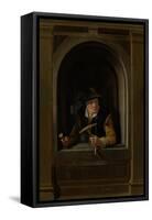 A Fishermans Wife-Gerard Dou-Framed Stretched Canvas