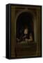A Fishermans Wife-Gerard Dou-Framed Stretched Canvas