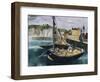 A Fishing Boat in Dieppe Harbour-Christopher Wood-Framed Giclee Print