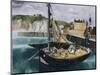 A Fishing Boat in Dieppe Harbour-Christopher Wood-Mounted Giclee Print