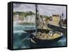 A Fishing Boat in Dieppe Harbour-Christopher Wood-Framed Stretched Canvas