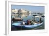 A Fishing Boat in the Harbour by the Cathedral of St. Nicholas the Pilgrim (San Nicola Pellegrino)-Stuart Forster-Framed Photographic Print