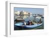 A Fishing Boat in the Harbour by the Cathedral of St. Nicholas the Pilgrim (San Nicola Pellegrino)-Stuart Forster-Framed Photographic Print