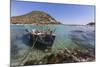 A Fishing Boat in the Turquoise Sea Surrounding the Sandy Beach, Punta Molentis, Villasimius-Roberto Moiola-Mounted Photographic Print