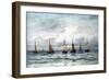 A Fishing Fleet-Hendrik William Mesdag-Framed Art Print