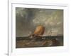 'A Fishing Lugger off the Coast of Kent', c1854, (1938)-Archibald Webb-Framed Giclee Print