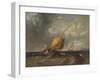'A Fishing Lugger off the Coast of Kent', c1854, (1938)-Archibald Webb-Framed Giclee Print