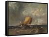 'A Fishing Lugger off the Coast of Kent', c1854, (1938)-Archibald Webb-Framed Stretched Canvas