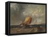 'A Fishing Lugger off the Coast of Kent', c1854, (1938)-Archibald Webb-Framed Stretched Canvas