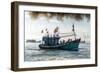 A fishing trawler at sea, taking part in the annual whale festival, Vietnam-Brian Graney-Framed Photographic Print