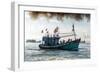 A fishing trawler at sea, taking part in the annual whale festival, Vietnam-Brian Graney-Framed Photographic Print