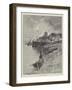 A Fishing Village in Brittany-Charles Auguste Loye-Framed Giclee Print