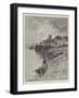 A Fishing Village in Brittany-Charles Auguste Loye-Framed Giclee Print