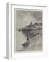 A Fishing Village in Brittany-Charles Auguste Loye-Framed Giclee Print