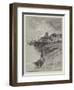 A Fishing Village in Brittany-Charles Auguste Loye-Framed Giclee Print