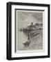 A Fishing Village in Brittany-Charles Auguste Loye-Framed Giclee Print